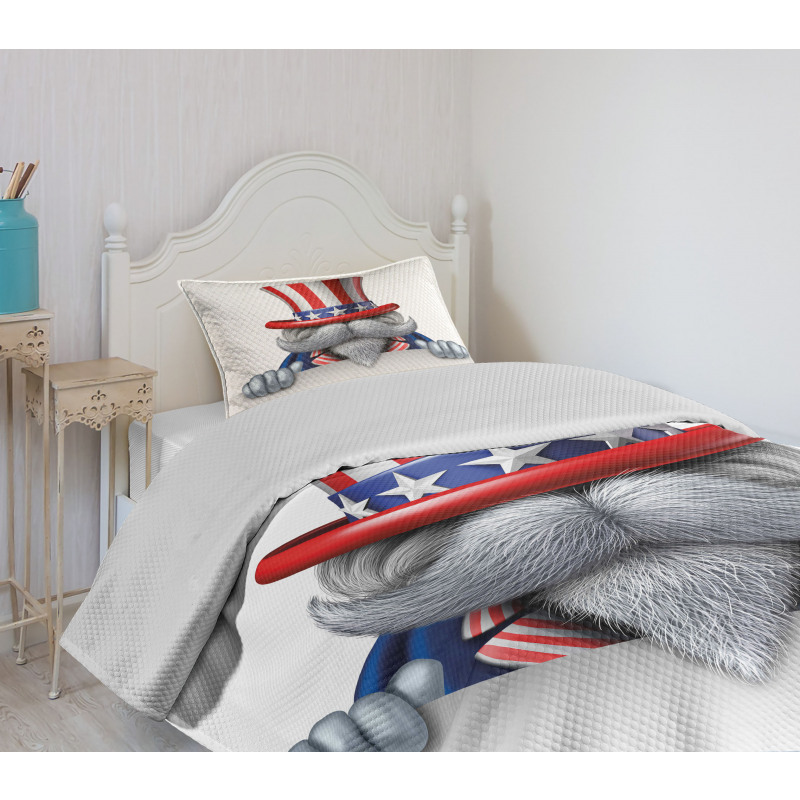 Uncle Sam Hat Bedspread Set