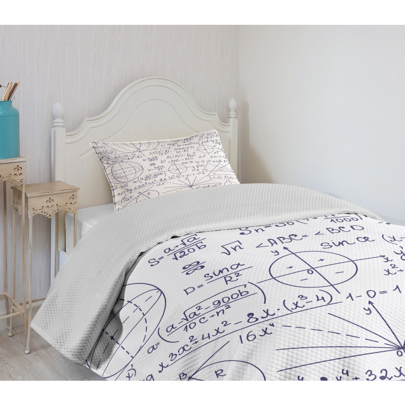 Student Geometry Bedspread Set