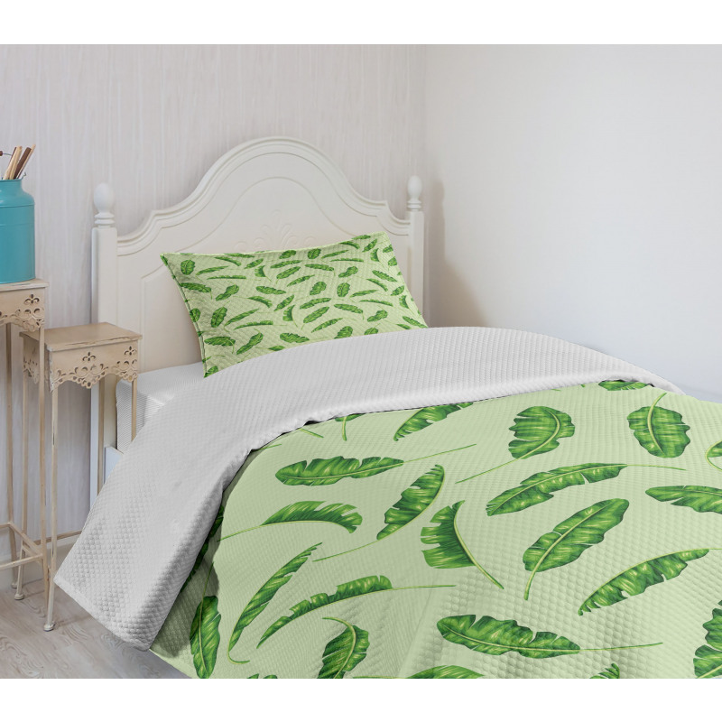 Oceanic Climate Palms Bedspread Set