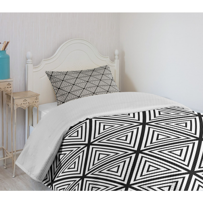 Triangles Minimalist Bedspread Set