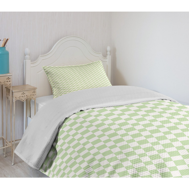 Big Little Squares Tile Bedspread Set