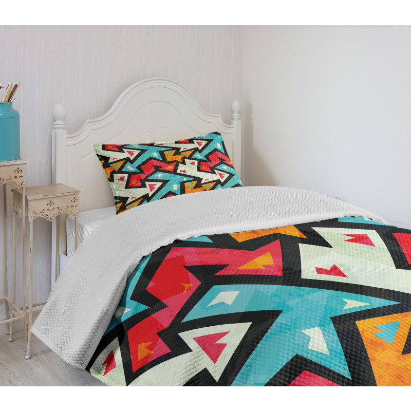 Psychedelic Arrows Bedspread Set