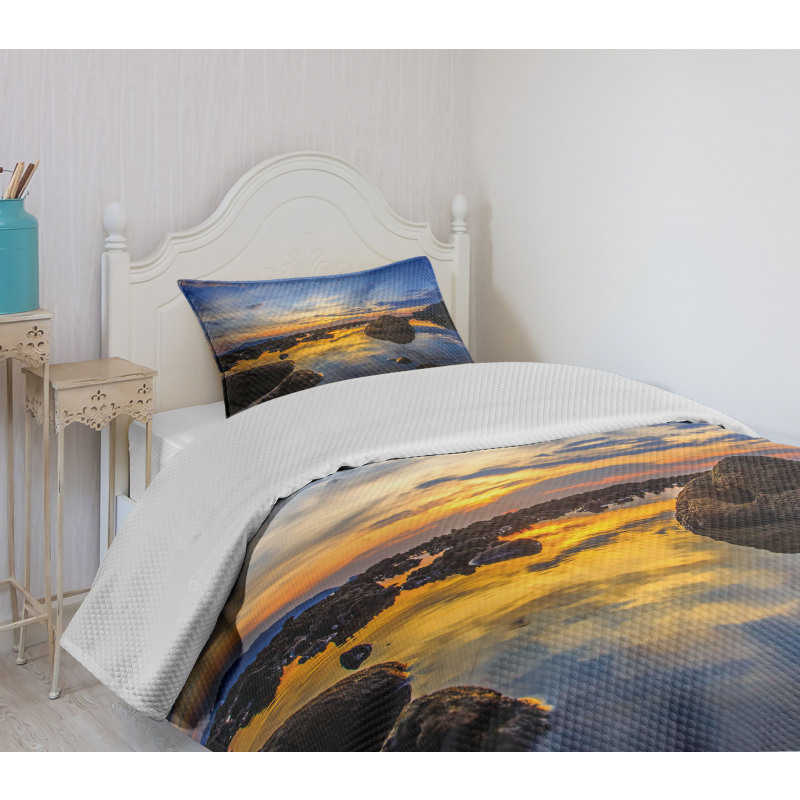 Twilight Rocky Shore Bedspread Set