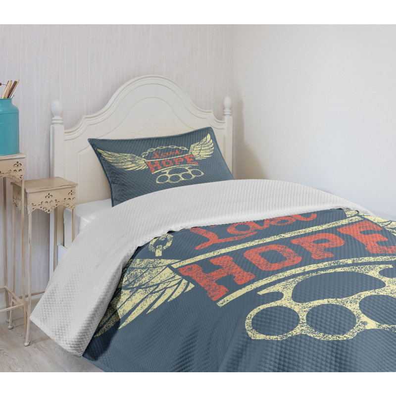 Words for Bikers Bedspread Set