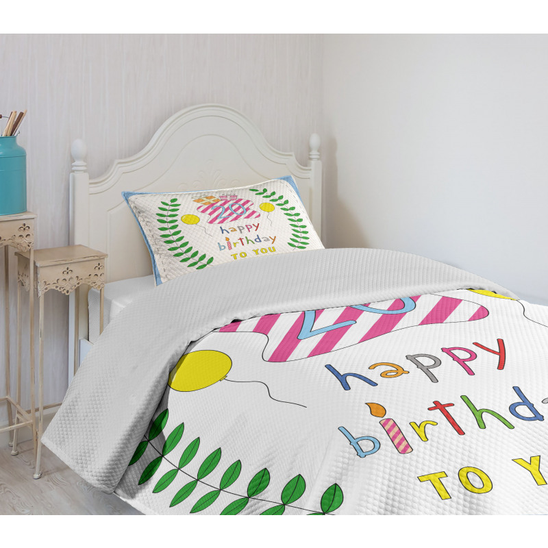 Birthday 20 Years Bedspread Set