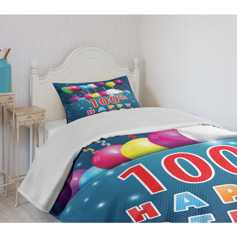 Balloons on Stars Bedspread Set