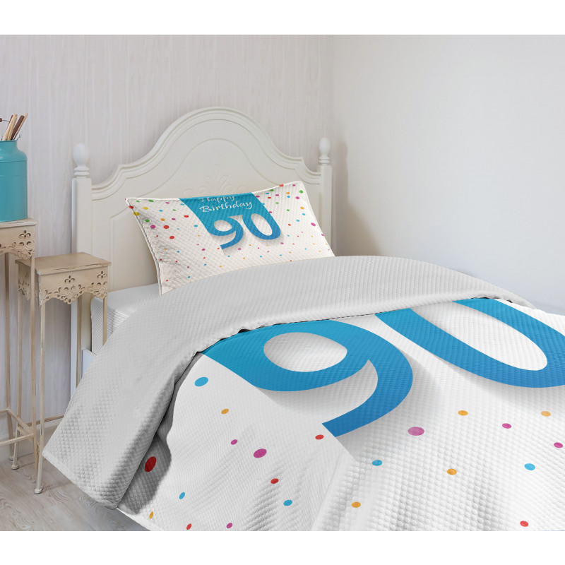 Age 90 Polka Dots Bedspread Set