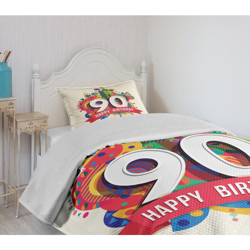 Funky Pop Birthday Bedspread Set