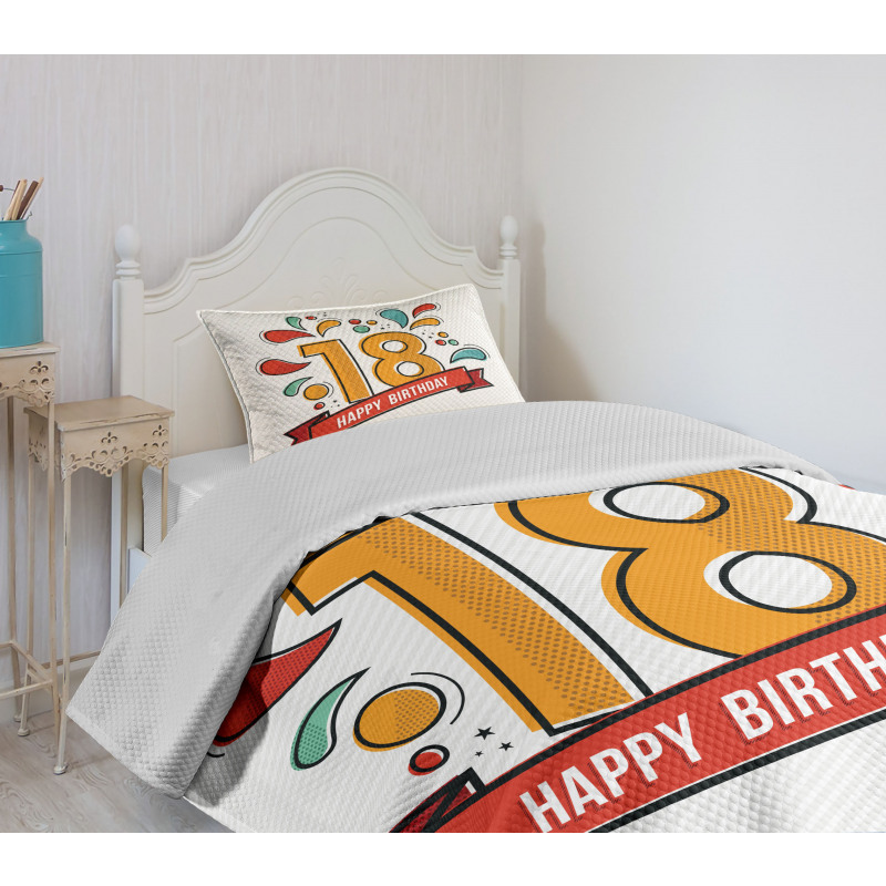 Eighteenth Birthday Bedspread Set