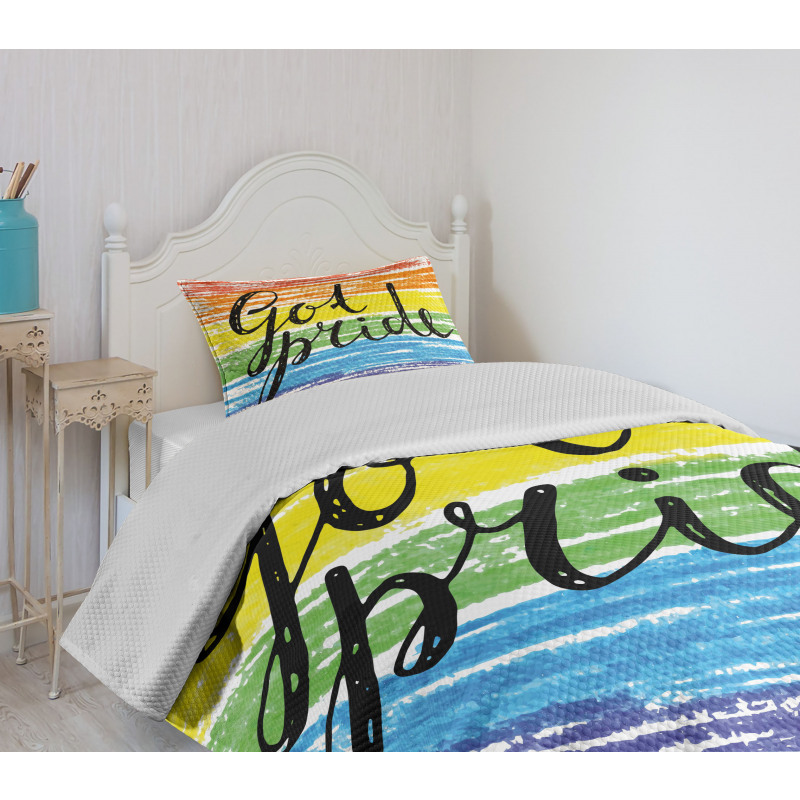 Got Pride Sketchy Art Bedspread Set