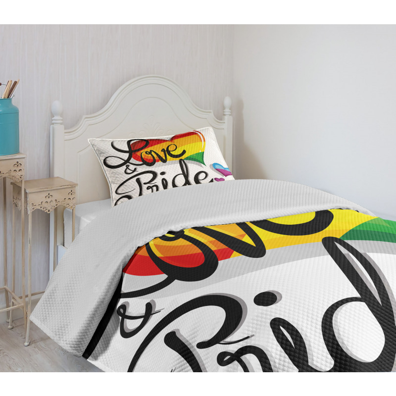 Big Little Hearts Love Bedspread Set