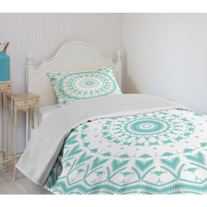 Mandala Tie Dye Effect Bedspread Set