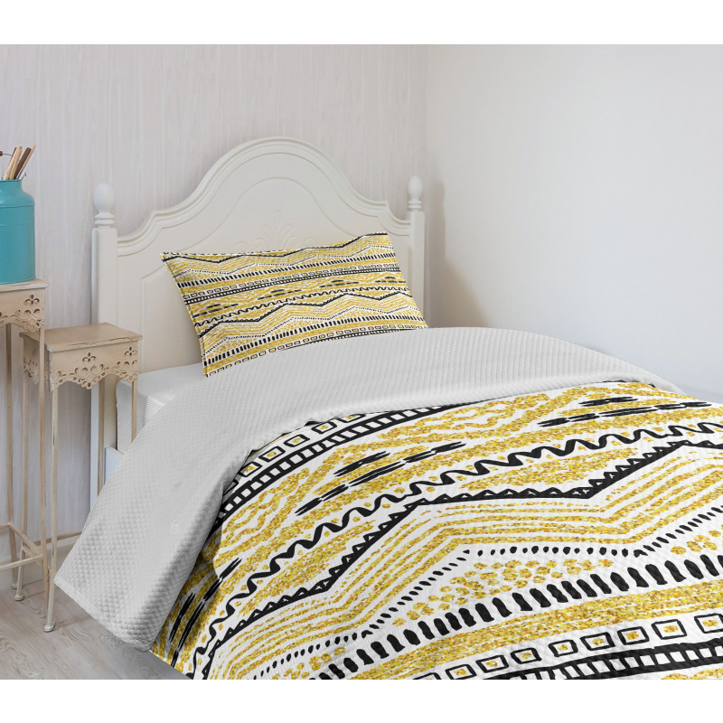 Zig Zag Lines Bedspread Set