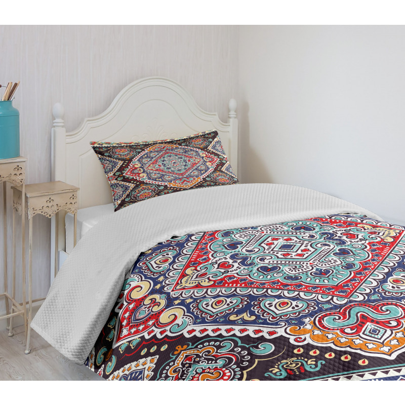 Vibrant Vintage Bohemian Bedspread Set