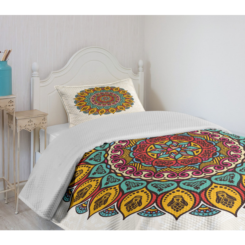Mandala Vintage Elements Bedspread Set