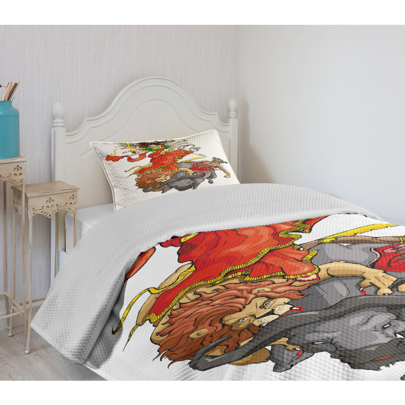 Mythical Scene Bedspread Set