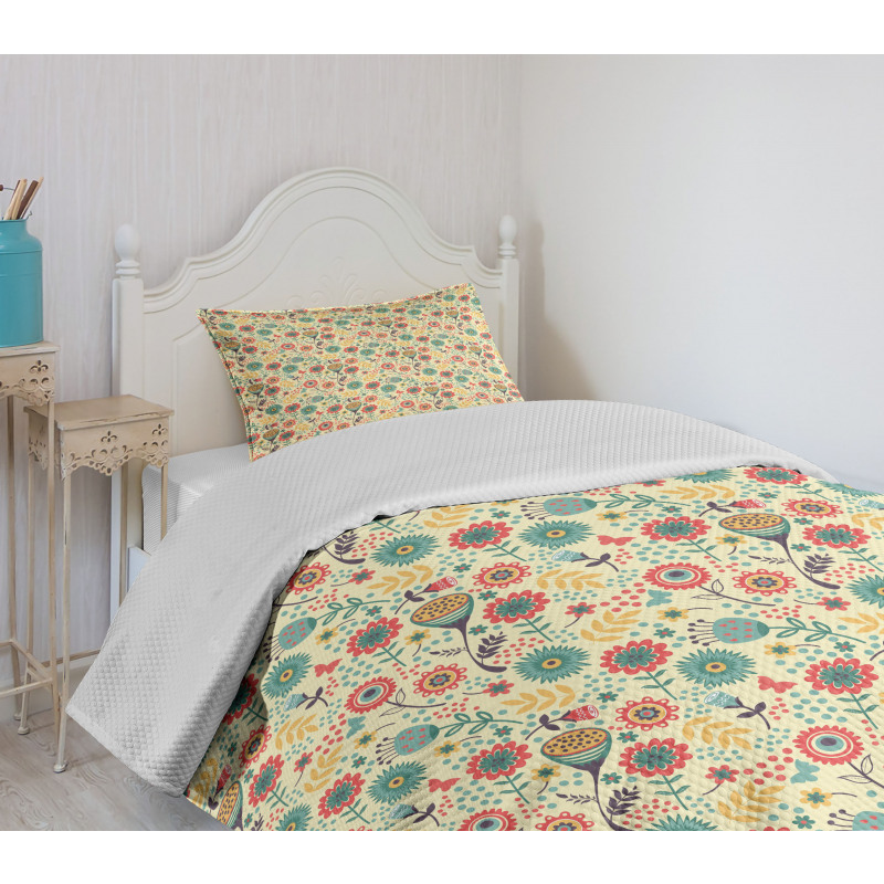 Flower Bouquet Botany Bedspread Set