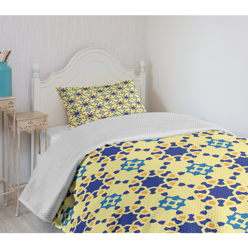 Moroccan Motif Folk Bedspread Set