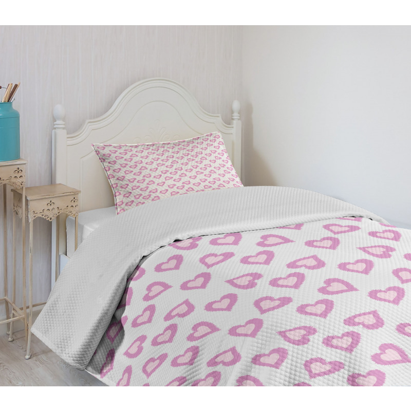 Love Inspired Hearts Bedspread Set