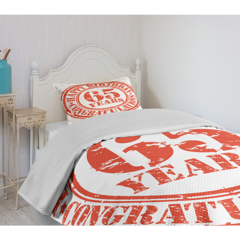 65 Years Bedspread Set