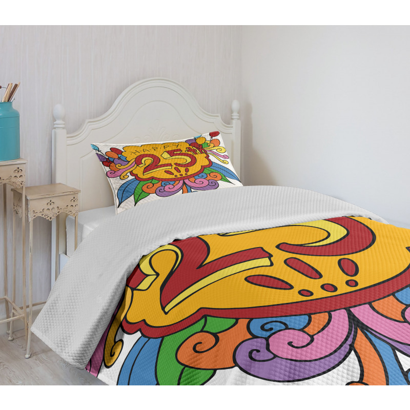 Floral Balloon Bedspread Set