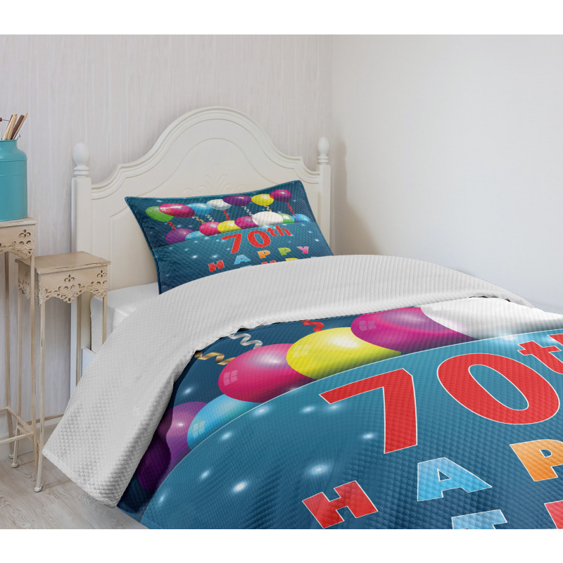 Balloons Party Items Bedspread Set