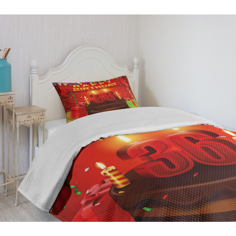 Candles and Presents Bedspread Set