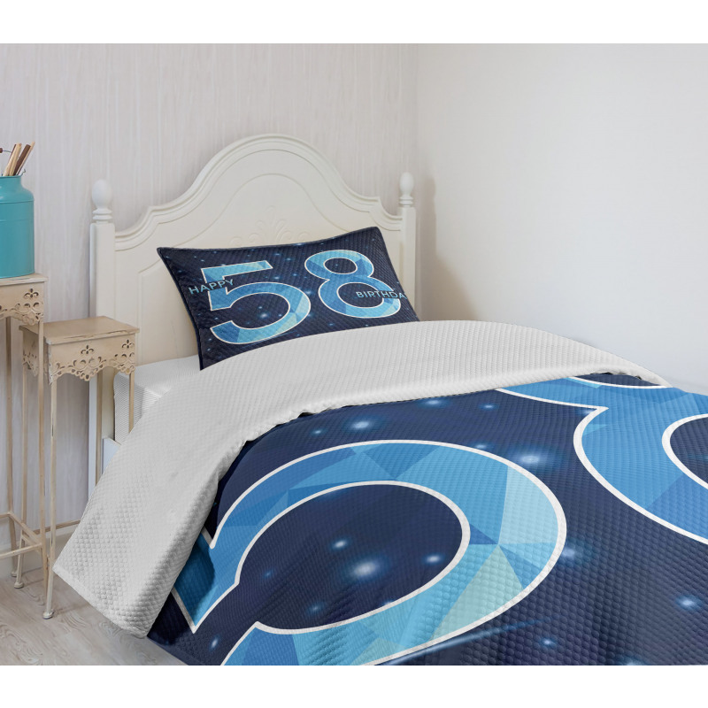 Number Night Sky Age Bedspread Set