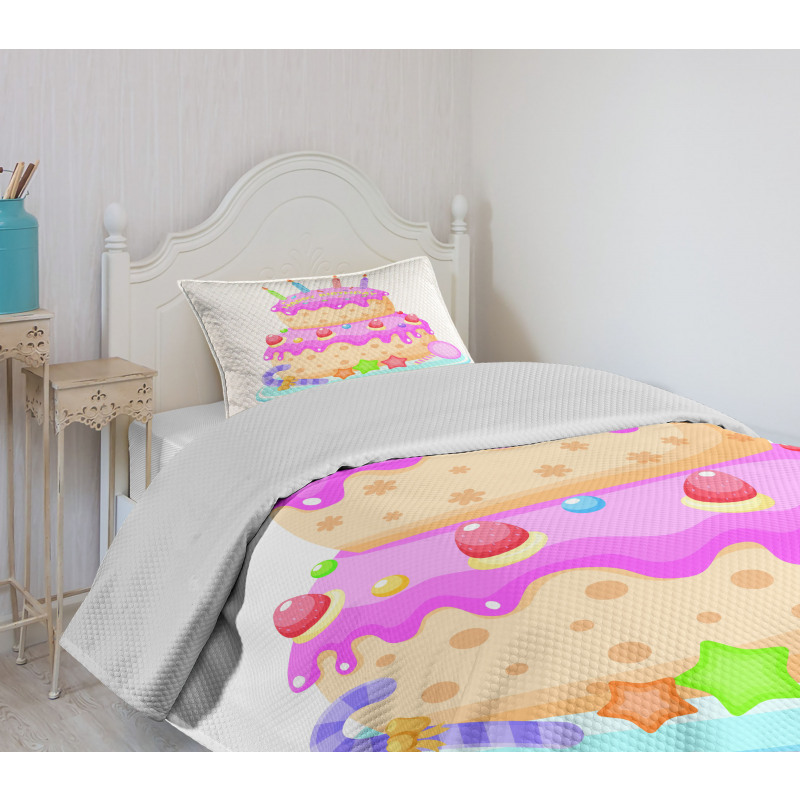 Candles and Candies Bedspread Set