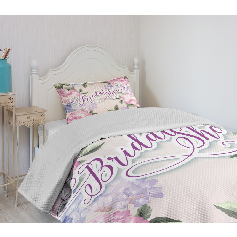 Bride Hydrangeas Bedspread Set