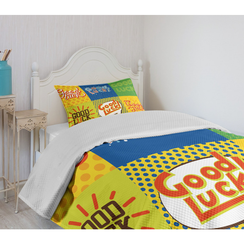 Lucky Pop Art Bedspread Set