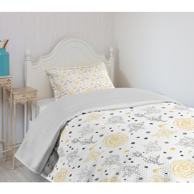 Roses Flowers Bedspread Set