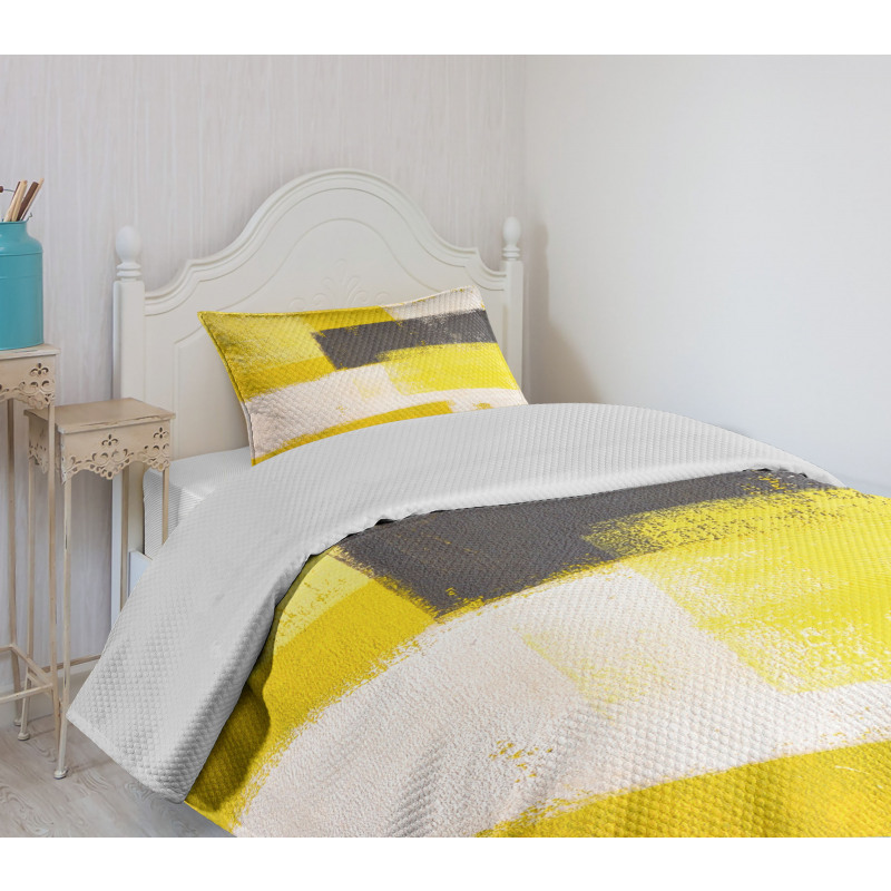 Grunge Brushstrokes Bedspread Set