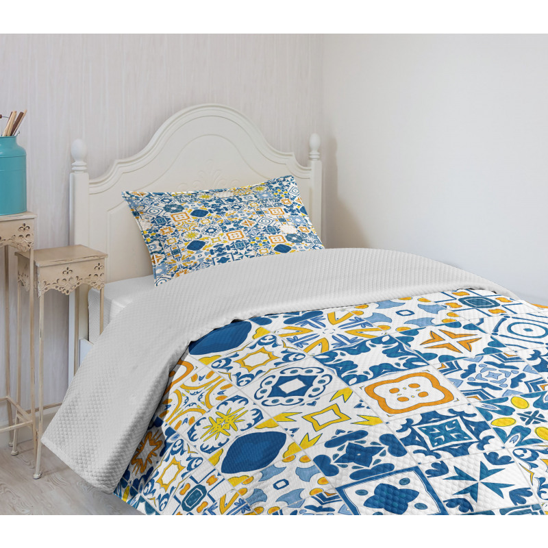 Mosaic Azulejo Bedspread Set
