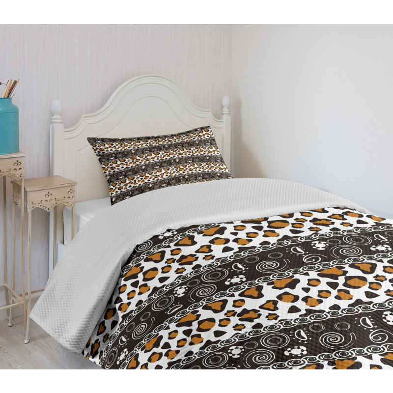 Cheetah Pattern Bedspread Set