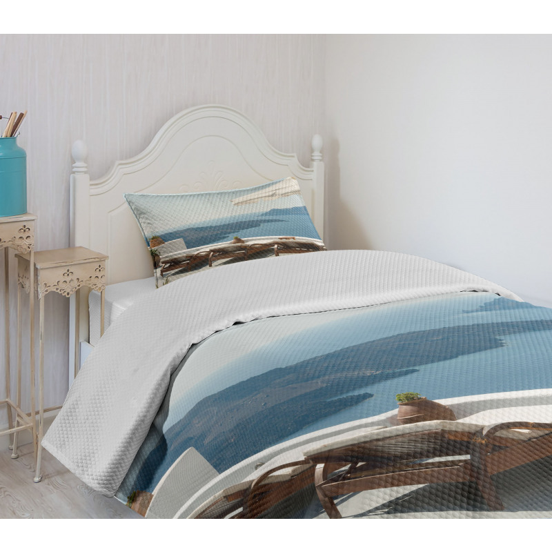 Caldera View Santorini Bedspread Set