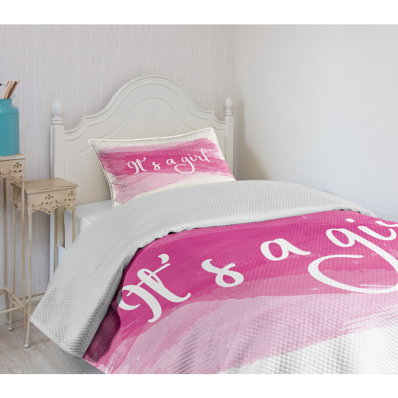 Girls Baby Shower Bedspread Set