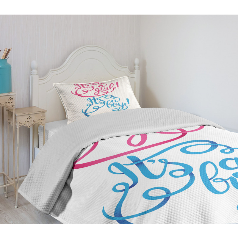 It's a Girl Boy Bedspread Set