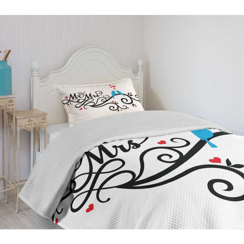 Mr. Mrs. Birds Branch Bedspread Set