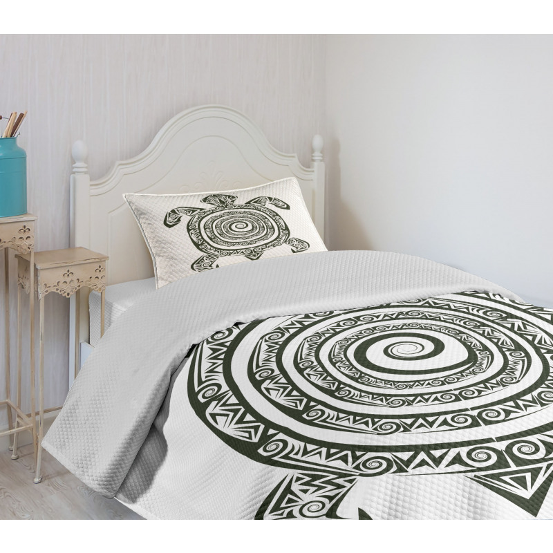 Turtle Maori Bedspread Set