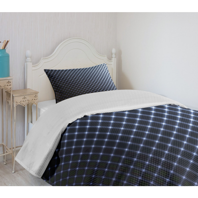 Checkered Halftone Bedspread Set