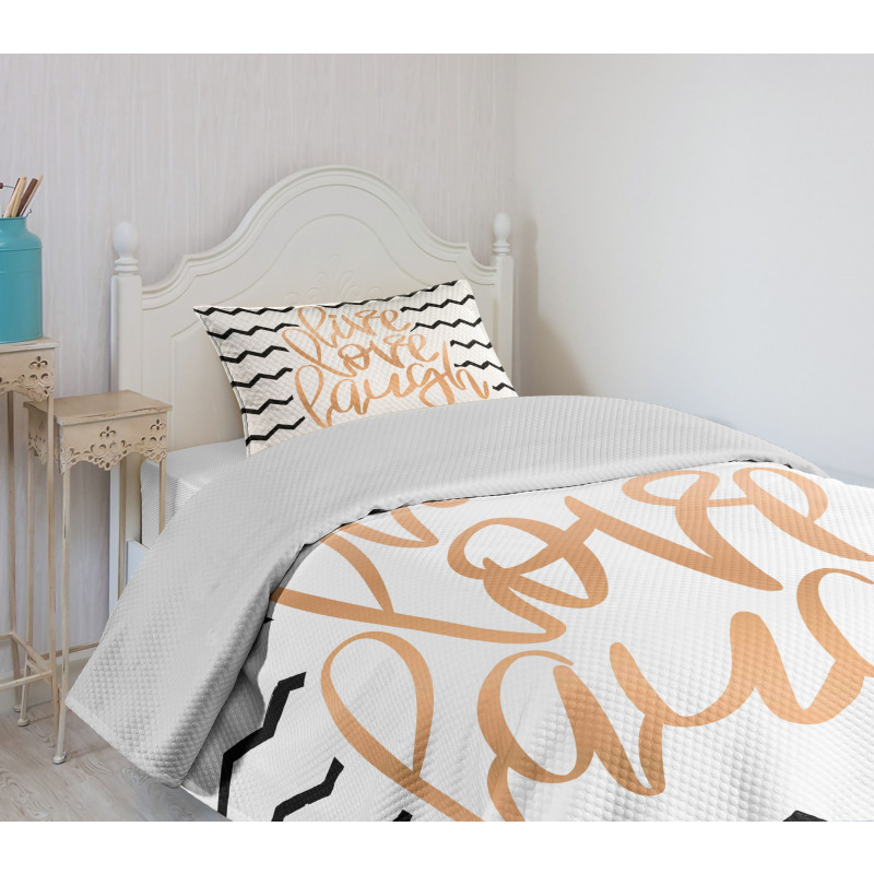 Chevron Art Bedspread Set