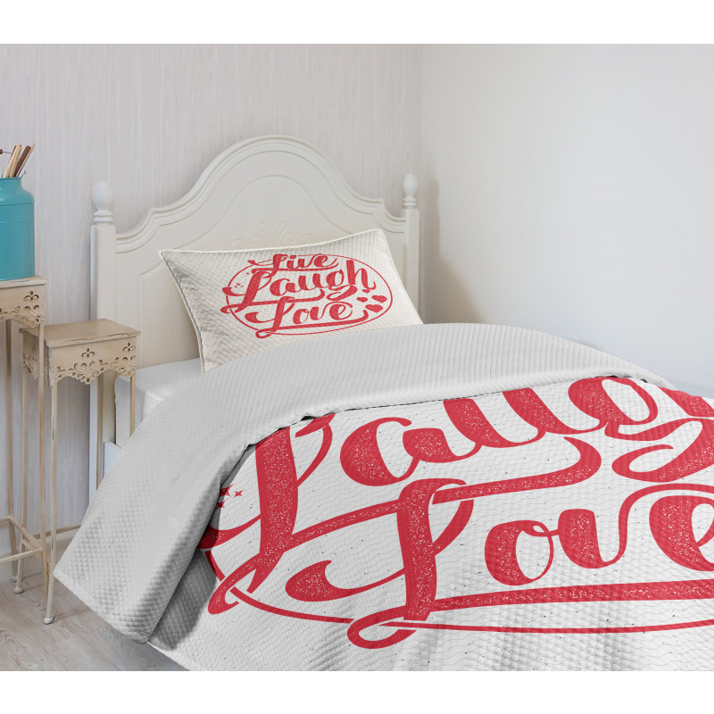 Retro Stamp Bedspread Set