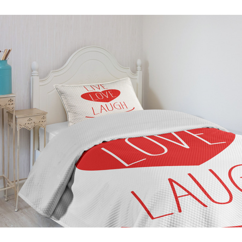 Heart Smile Bedspread Set