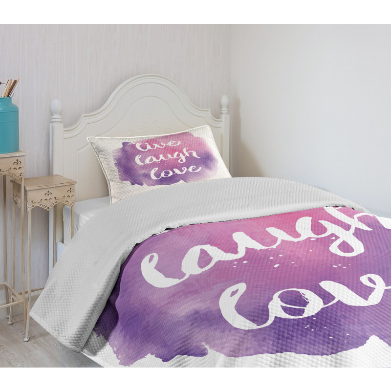 Wise Life Art Bedspread Set