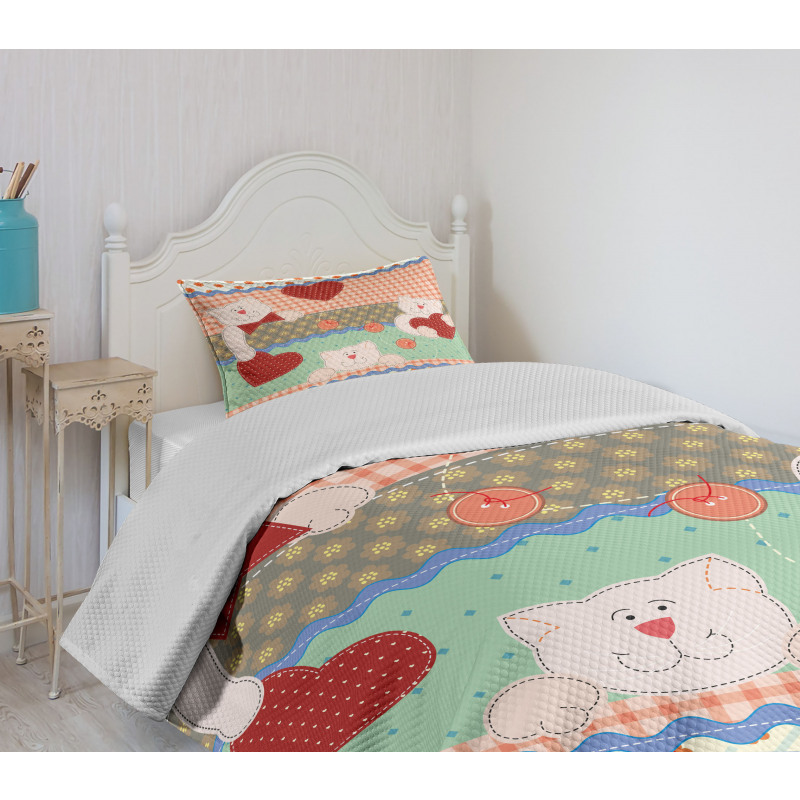 Teddy Bears Kids Bedspread Set