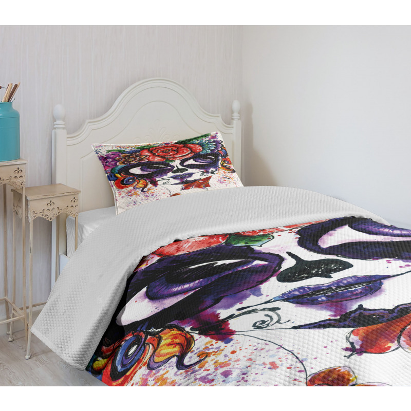 Floral Big Eyes Bedspread Set