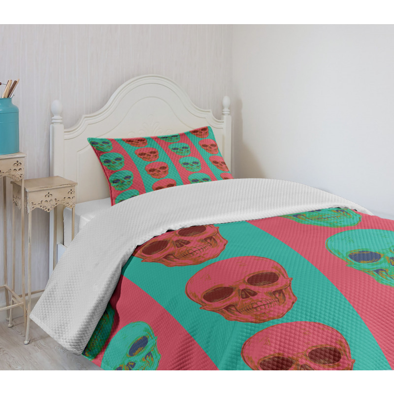 Skull Gothic Bedspread Set