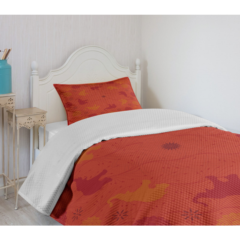 Nature Theme Bedspread Set