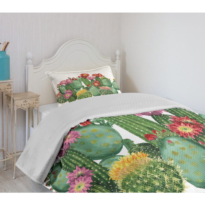 Saguaro Tropical Garden Bedspread Set